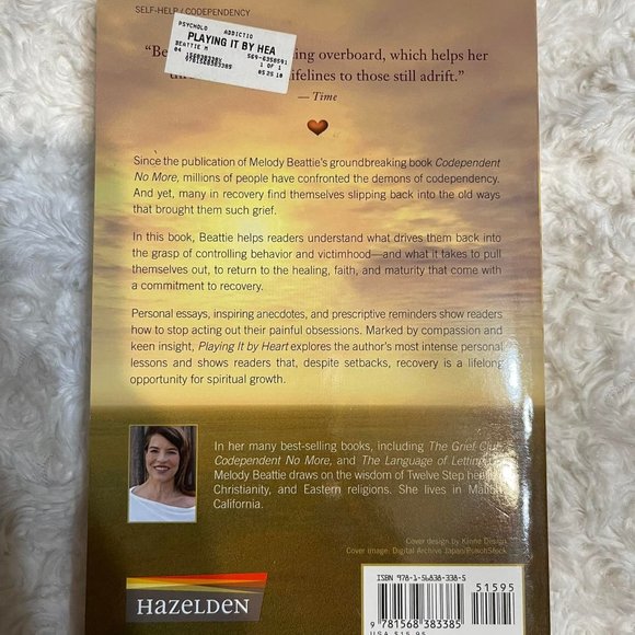 Melody Beattie " Playing it by Heart" Taking Care of Yourself No Matter What - Picture 2 of 3